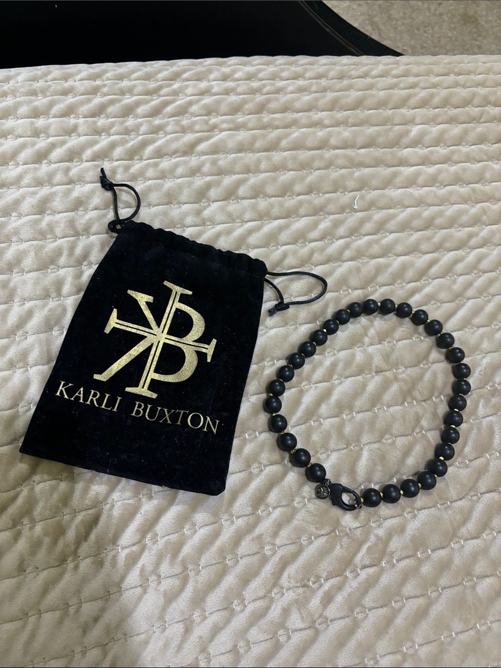 Black Beaded Necklace - Matte Onyx Style